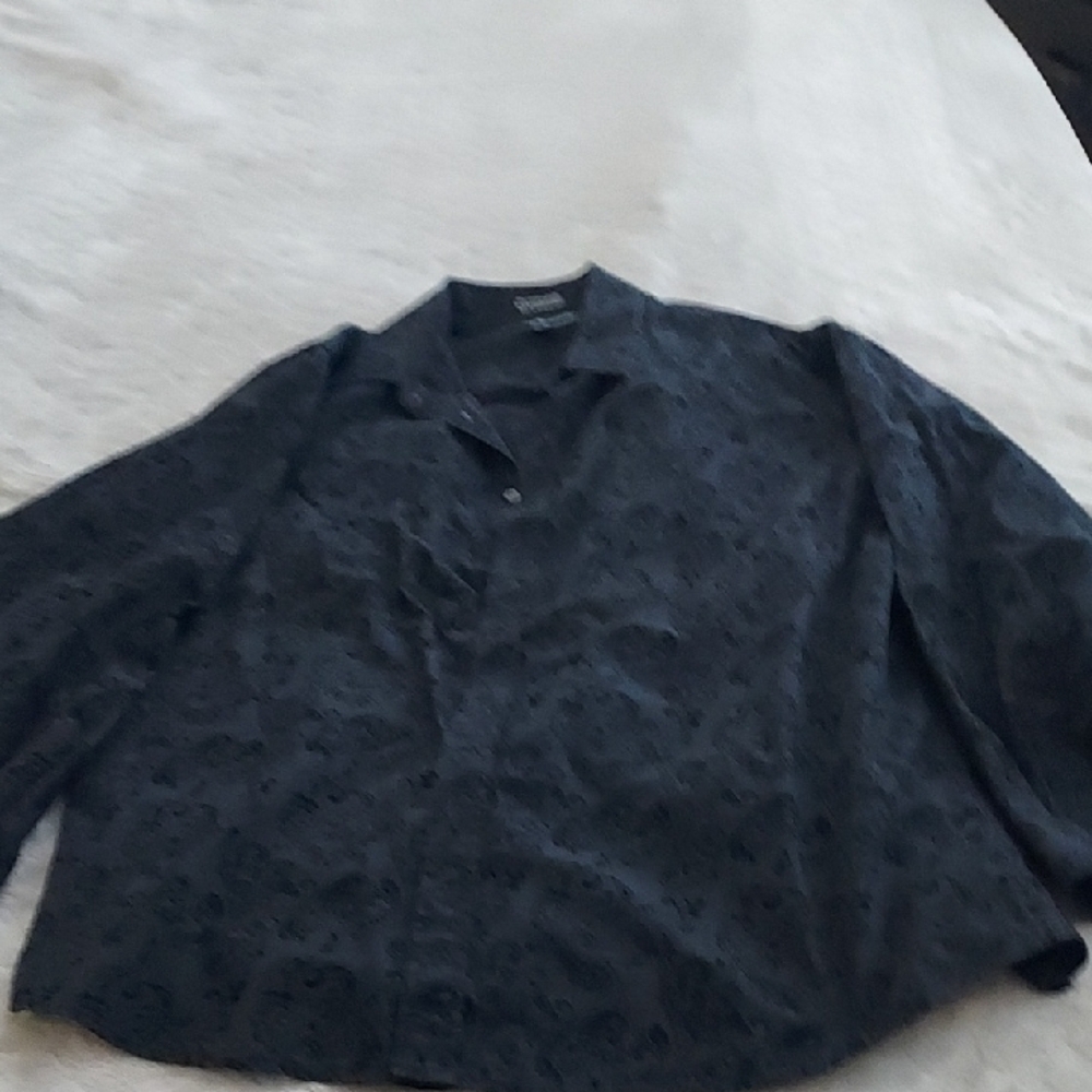 Beverly Hills Polo Club Black Casual Button Down Shirt